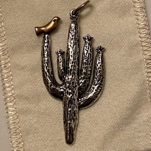 Cactus charm about 2 inches long.